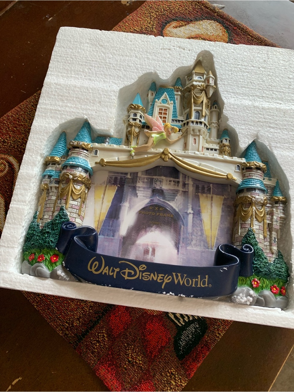 Disney Castle Photo Frame in Teal, Gold & Navy